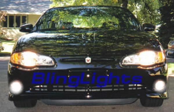 White LED Halo Angel Eye Fog Lamps for 2000-2007 Chevy Monte Carlo light