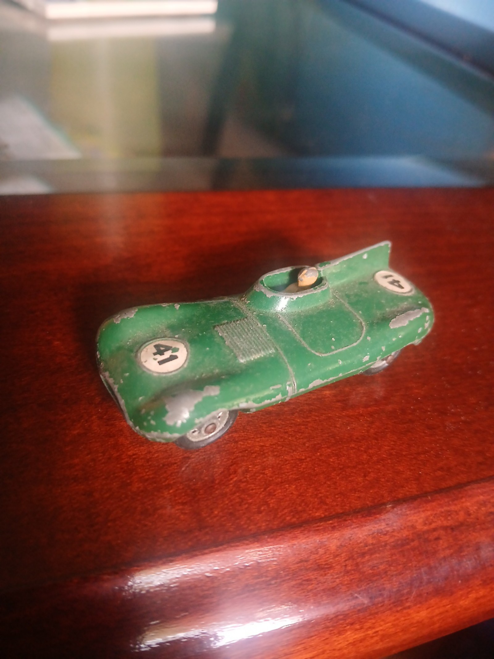 Vintage Lesney Matchbox No. 41 D Type Jaguar Green