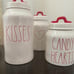 Rae Dunn CANDY HEARTS Canister Set