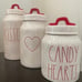 Rae Dunn CANDY HEARTS Canister Set