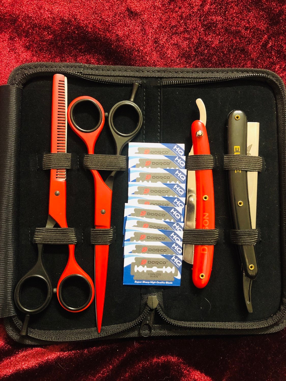 Professonal barber scissors shears set