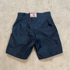 Vintage Birdwell Beach Britches Navy Blue Size 29 Boardshorts USA Swim Trunks