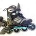 Size 7 unisex roller blades inline skate black