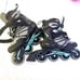 Size 7 unisex roller blades inline skate black