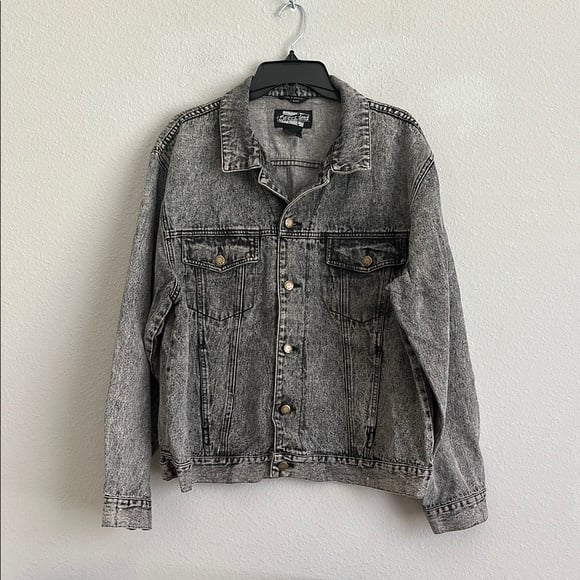 Expressions Gray Denim Jacket large