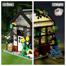 Flower House Building Set Compatible , Nice Gift -bf9