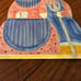 Vintage 1995 Farmer & His Wife Figural Pastel Trivet Down Home Collection Roshop