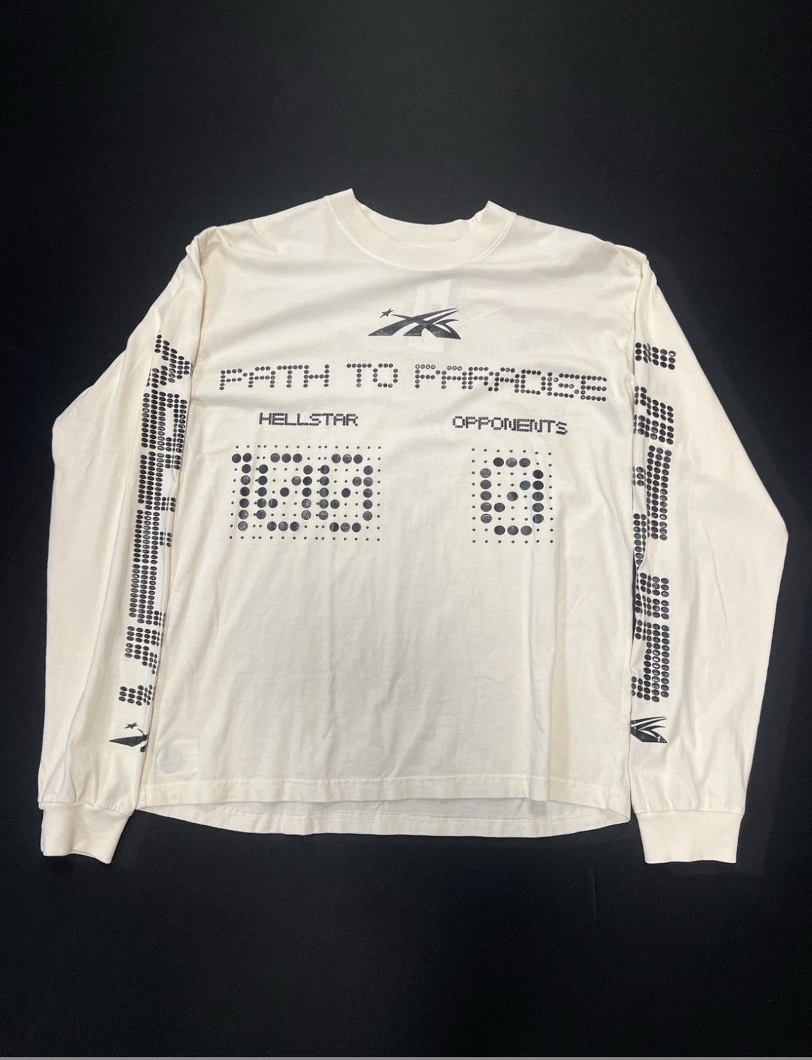 Palace Hanshin Tigers Raglan Long Sleeve T-Shirt Black White