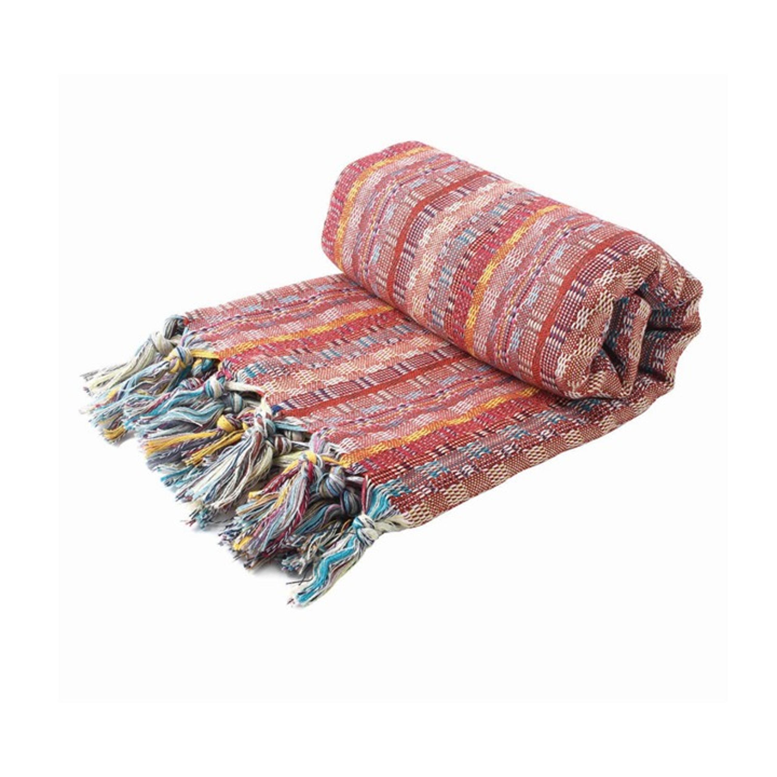 Sand Free Red Bohemian Towel - Turkish Cotton Beach Bath Boho Towels
