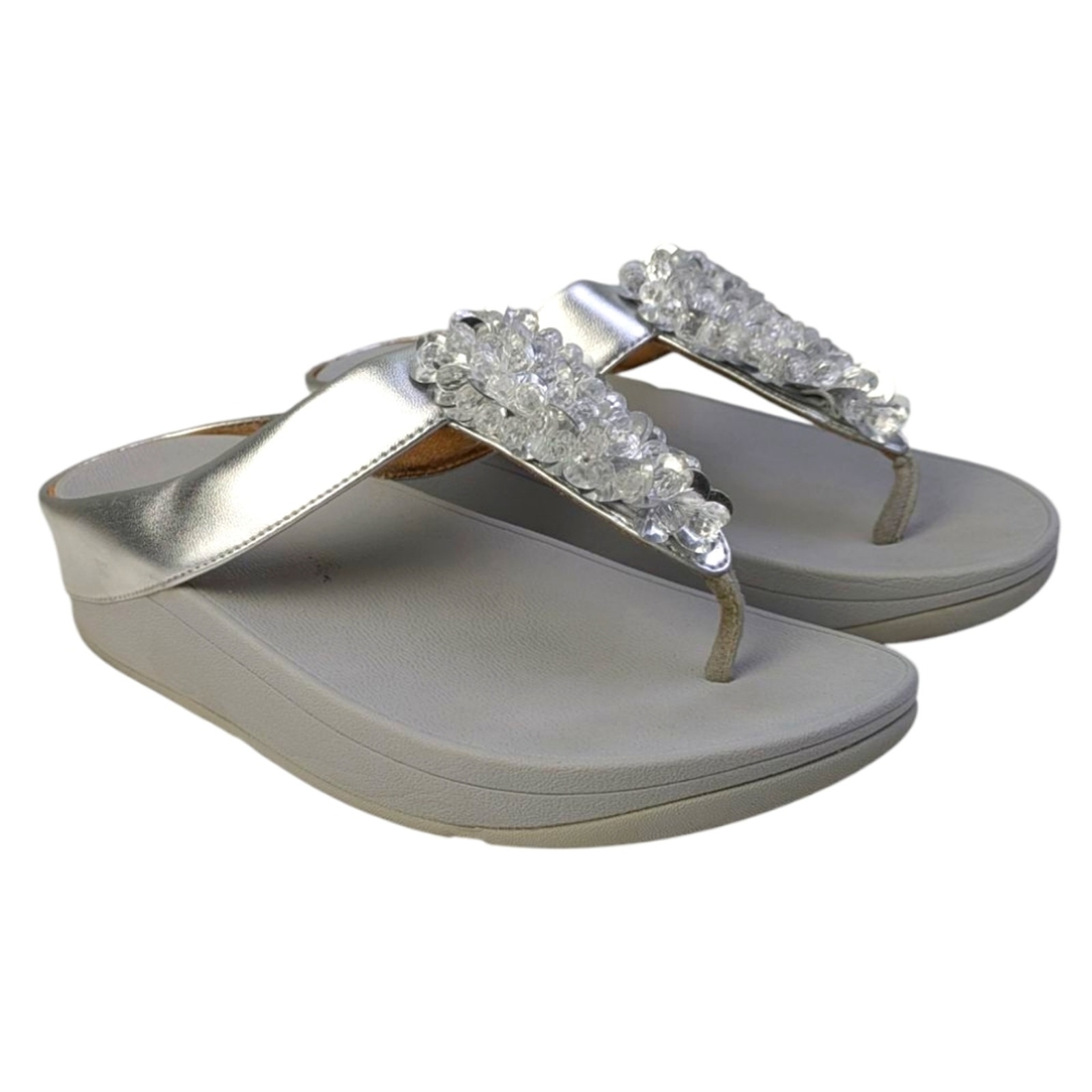 Fitflop Rumba Beaded Toe Post Sandals GUC 130 Size 7 S3359