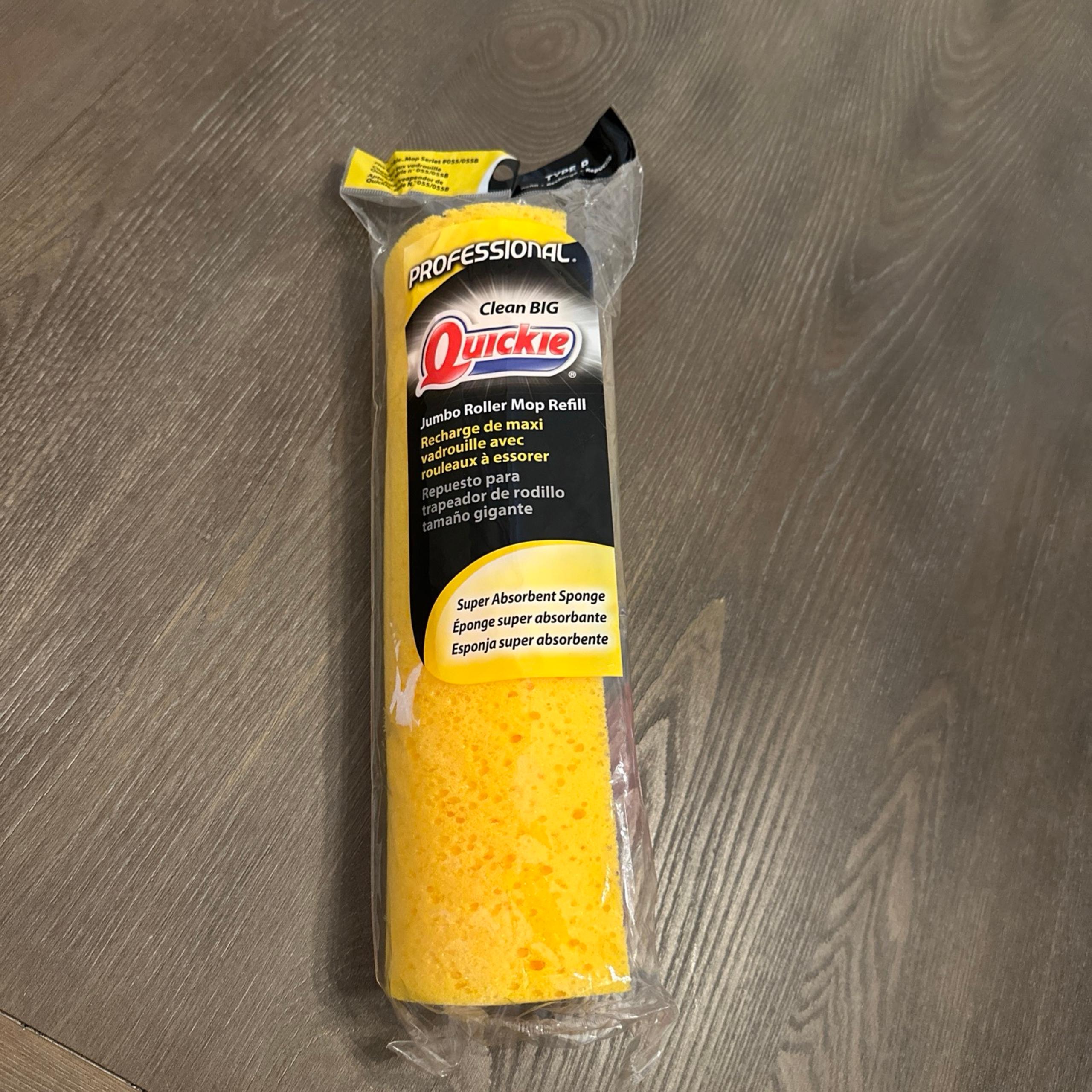 Quickie Professional Jumbo Roller Mop Type P Refill Model 055 055B 12" SEALED
