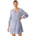 Tommy Bahama Women's St. Lucia Split-Neck Dress Billowy Blue Size 6 NWOT
