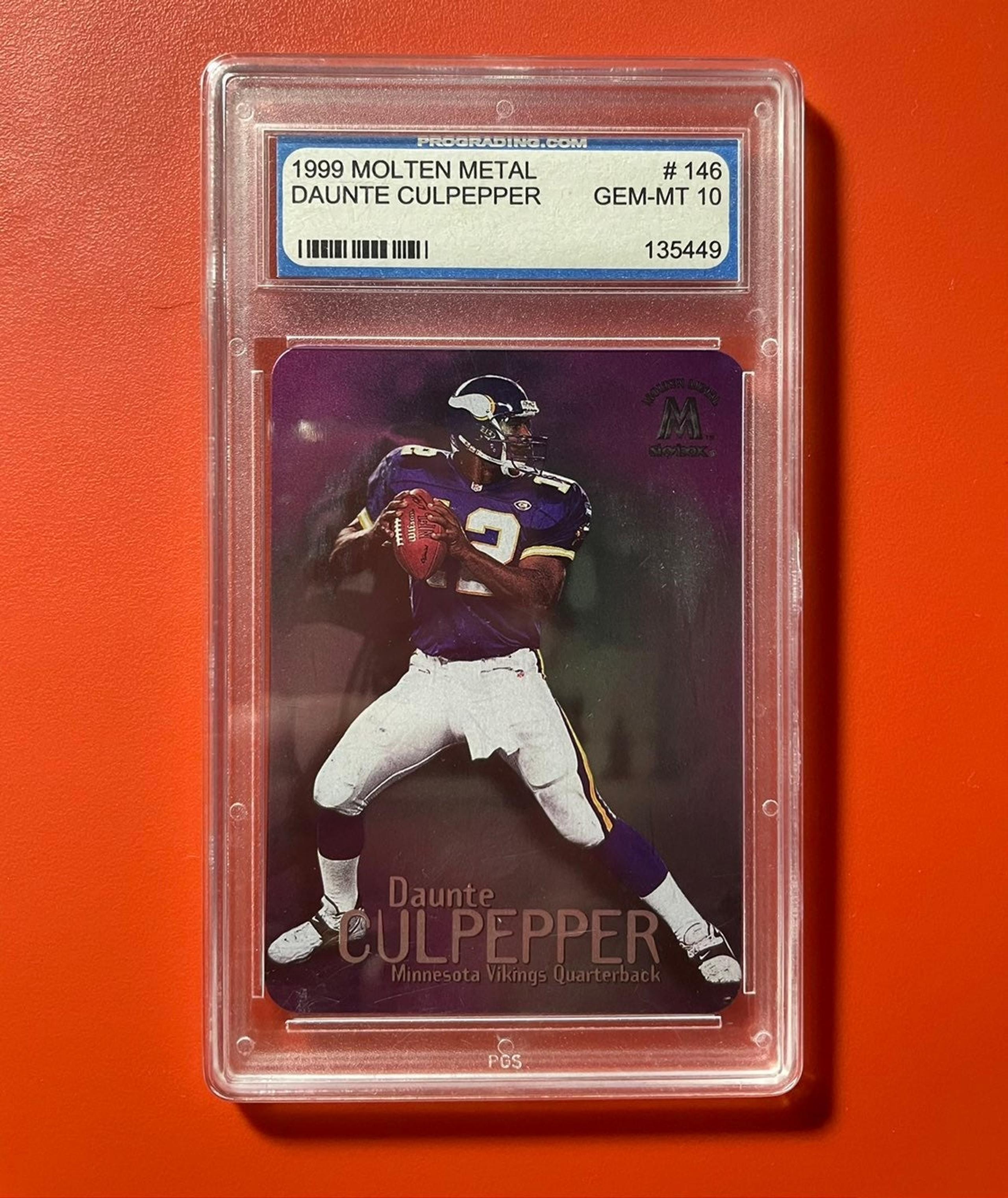 Daunte Culpepper Rookie 1999 Fleer Skybox Molten Metal Graded Gem 10