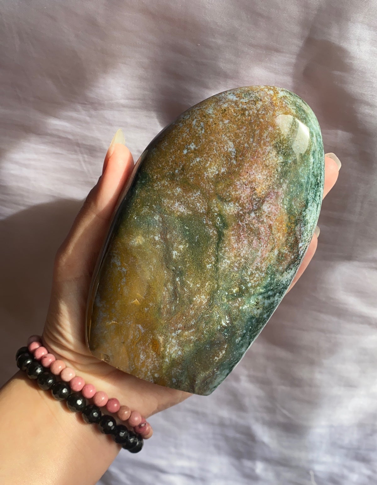 Rainbow Moss Agate x Sea Jasper