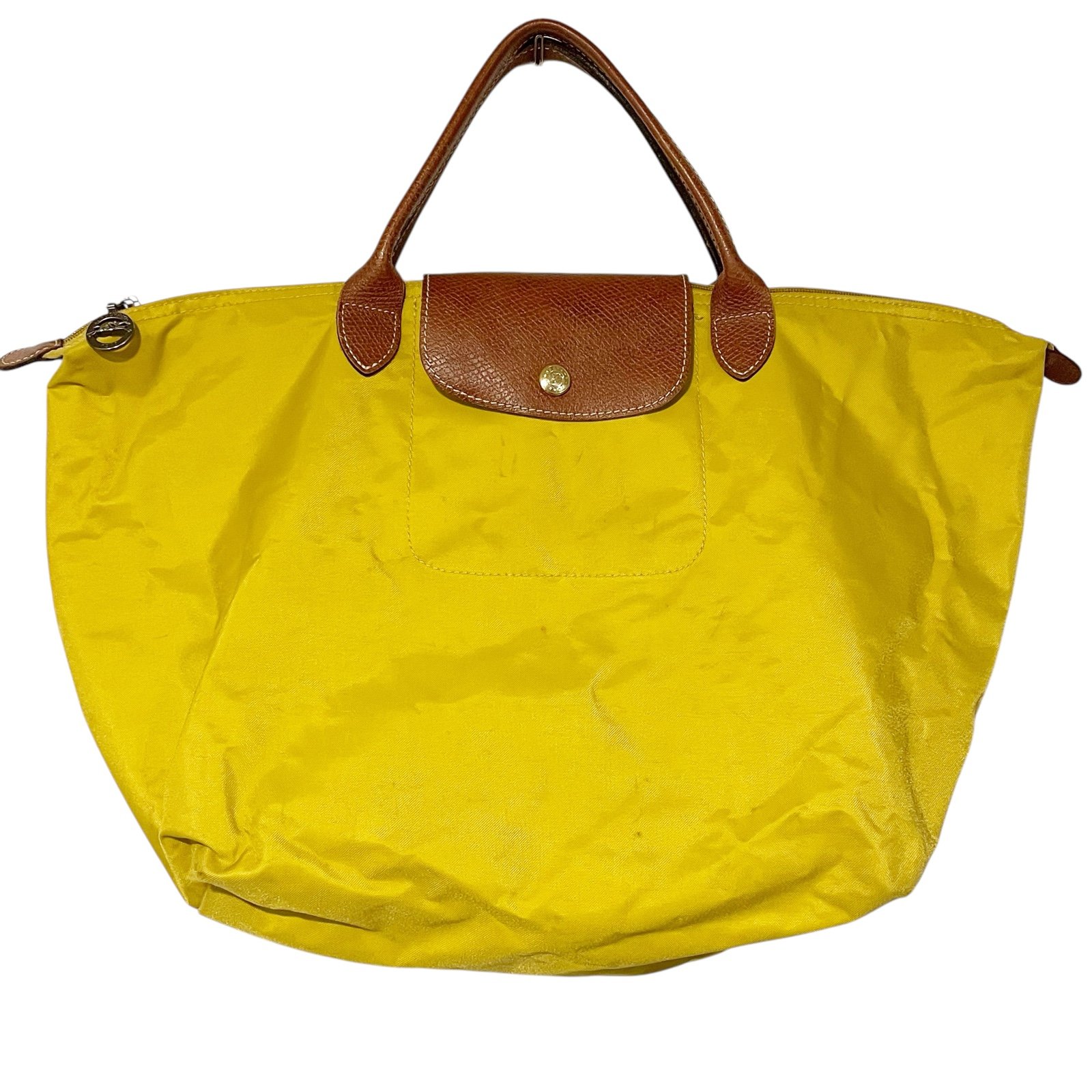 Longchamp Le Pliage Chartreuse Yellow Nylon Bag Shoulder Bag