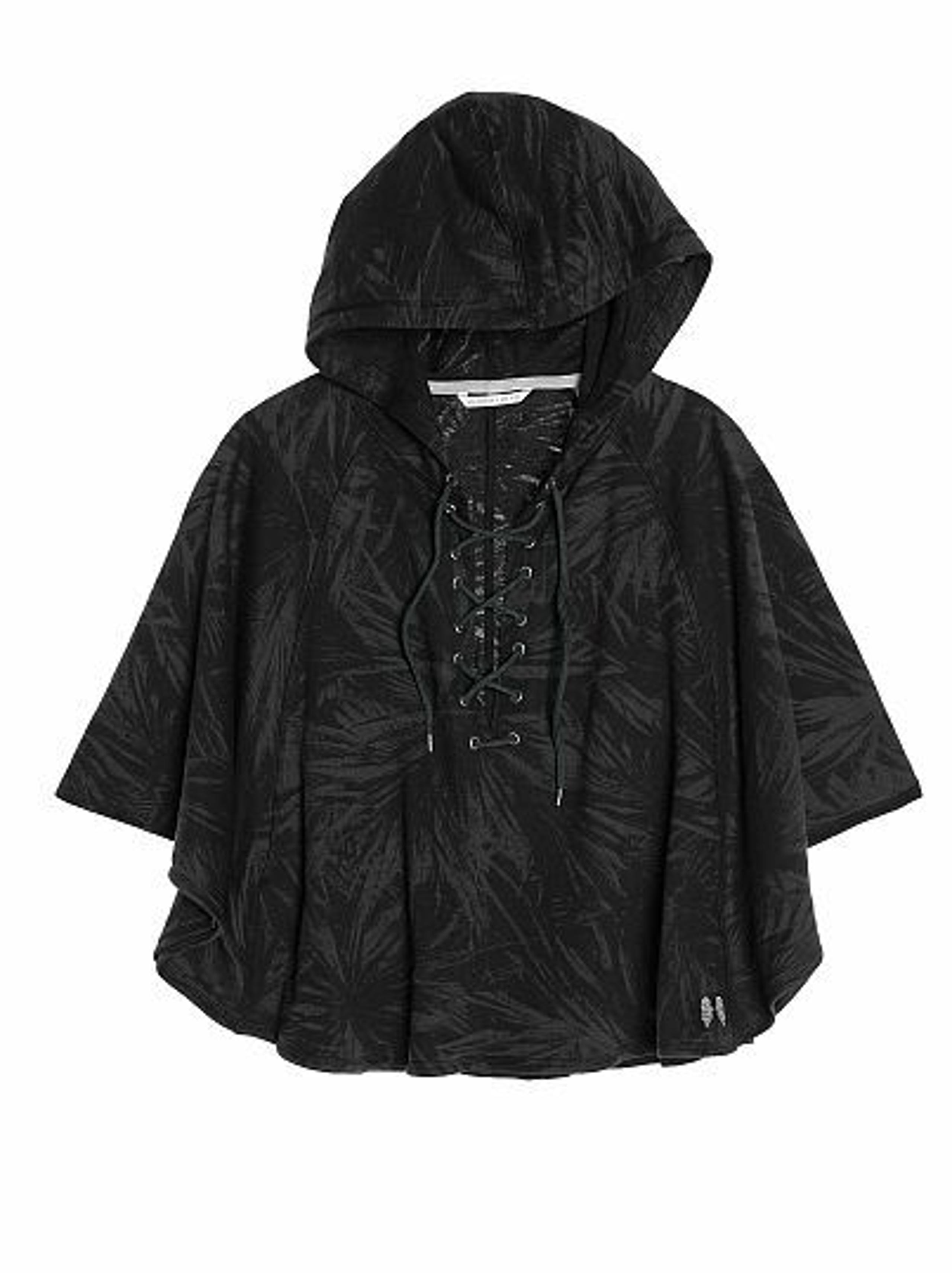 Victoria's Secret Lace Up Poncho Black S