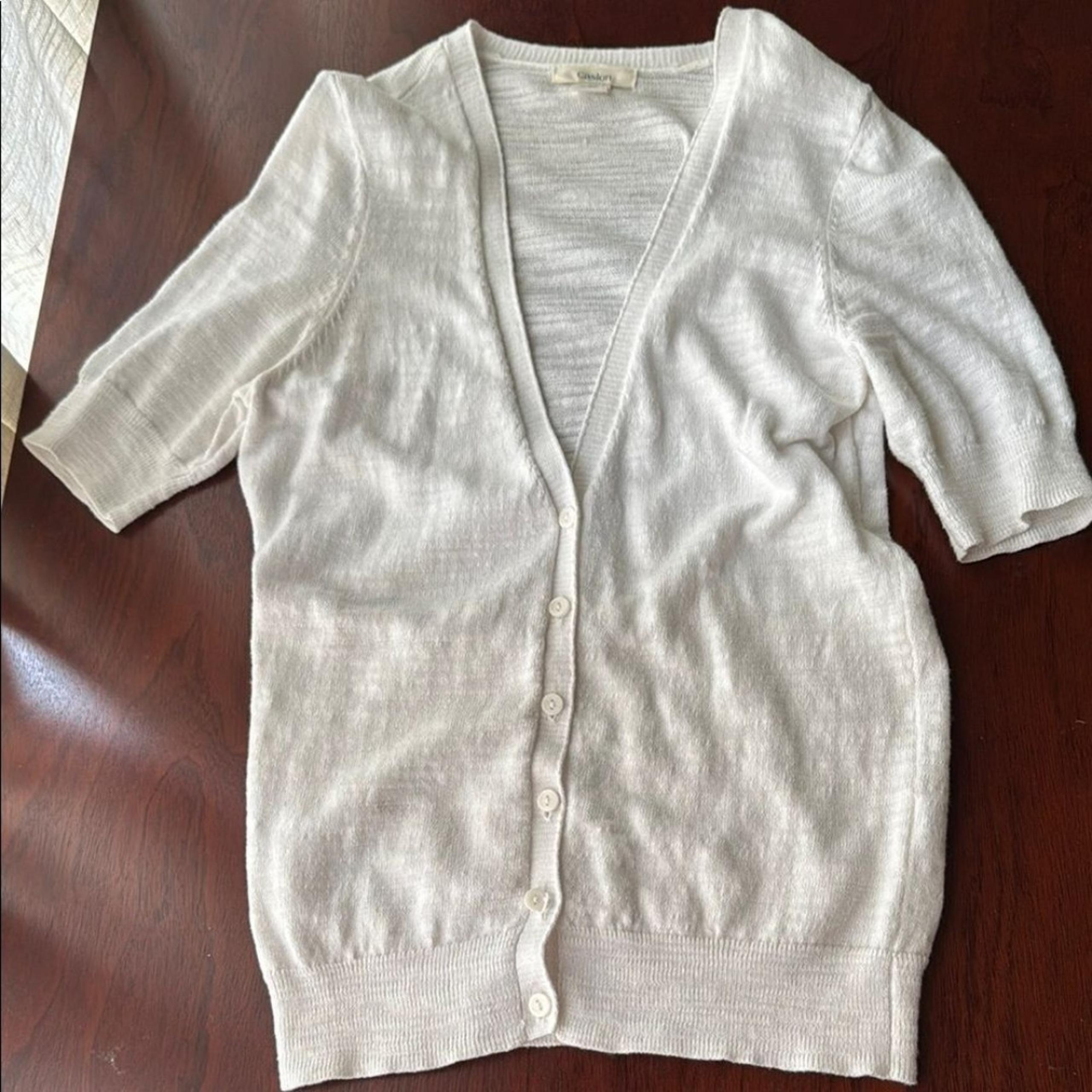 Caslon XS Women's White Cardigan Sweater