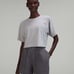 Lululemon lab Ribbed Boxy Short Sleeve Shirt size 10 Green Fern/Lilac Smoke GNFN