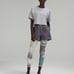 Lululemon lab Ribbed Boxy Short Sleeve Shirt size 10 Green Fern/Lilac Smoke GNFN