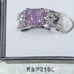 Bomb Party RBP2160 ”The GOGO Unicorn” Size 9 Amethyst Ice Crystal on Rhodium