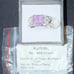 Bomb Party RBP2160 ”The GOGO Unicorn” Size 9 Amethyst Ice Crystal on Rhodium