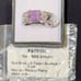 Bomb Party RBP2160 ”The GOGO Unicorn” Size 9 Amethyst Ice Crystal on Rhodium