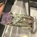 Bomb Party RBP2160 ”The GOGO Unicorn” Size 9 Amethyst Ice Crystal on Rhodium