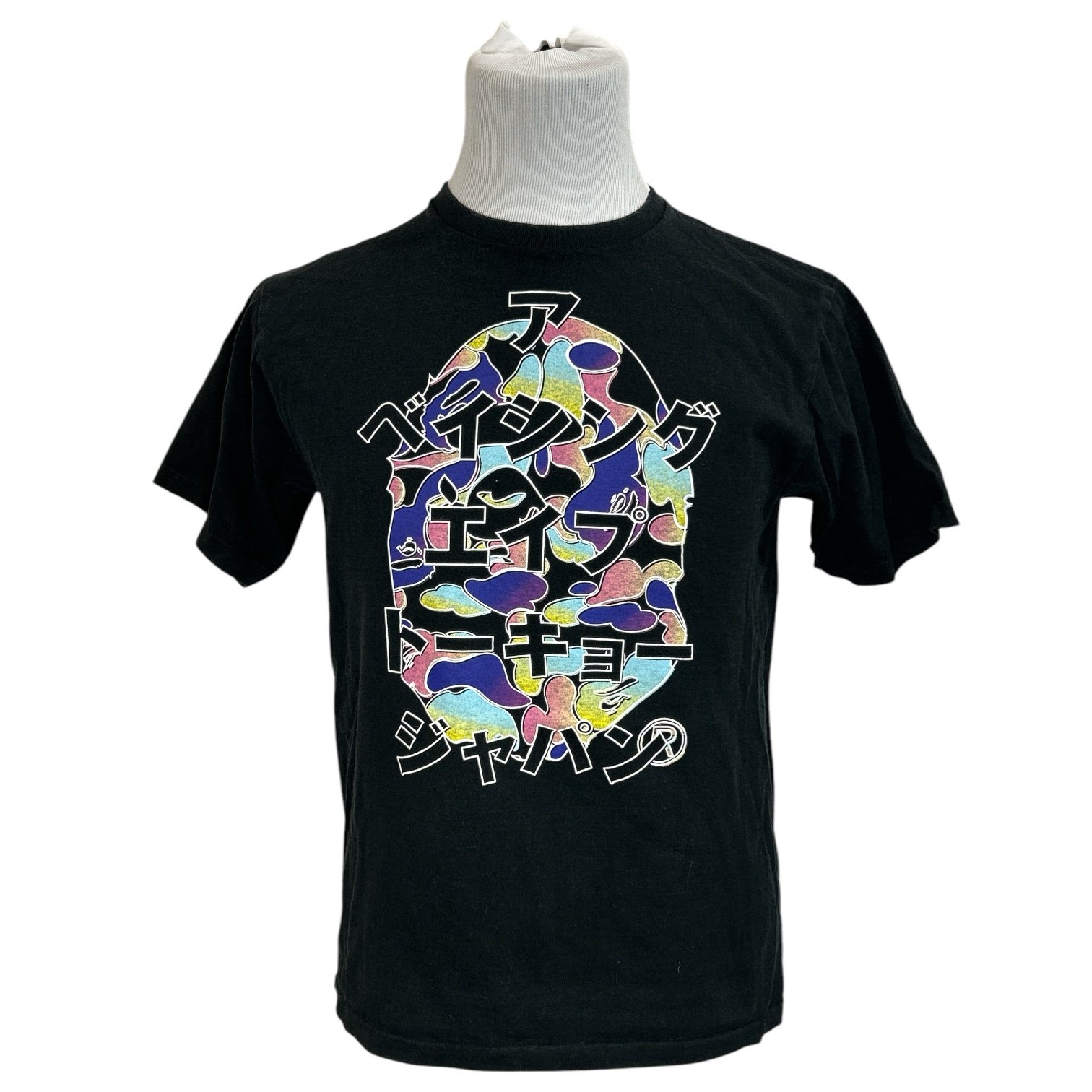 Bape Katakana Big Ape Head Japanese Tee Y2K Original Authentic Mens Size Large