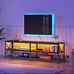 NEW Modern LED TV Stand for up to 70 inch TVs with Open Storage & Power Outlets