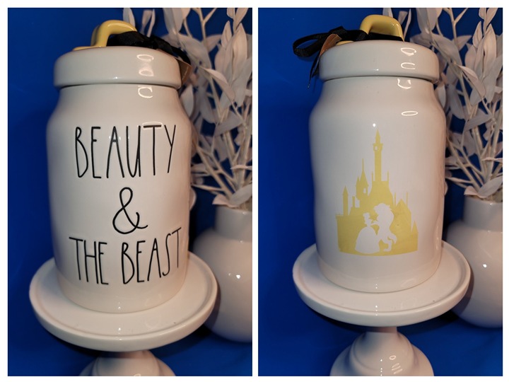 Rae Dunn BEAUTY & THE BEAST Canister