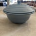 Fiesta ware periwinkle bowl with lid vintage