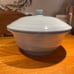 Fiesta ware periwinkle bowl with lid vintage