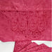 Set of 5 Waterford Westerly burgundy linen fabric dinner napkins