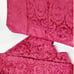Set of 5 Waterford Westerly burgundy linen fabric dinner napkins