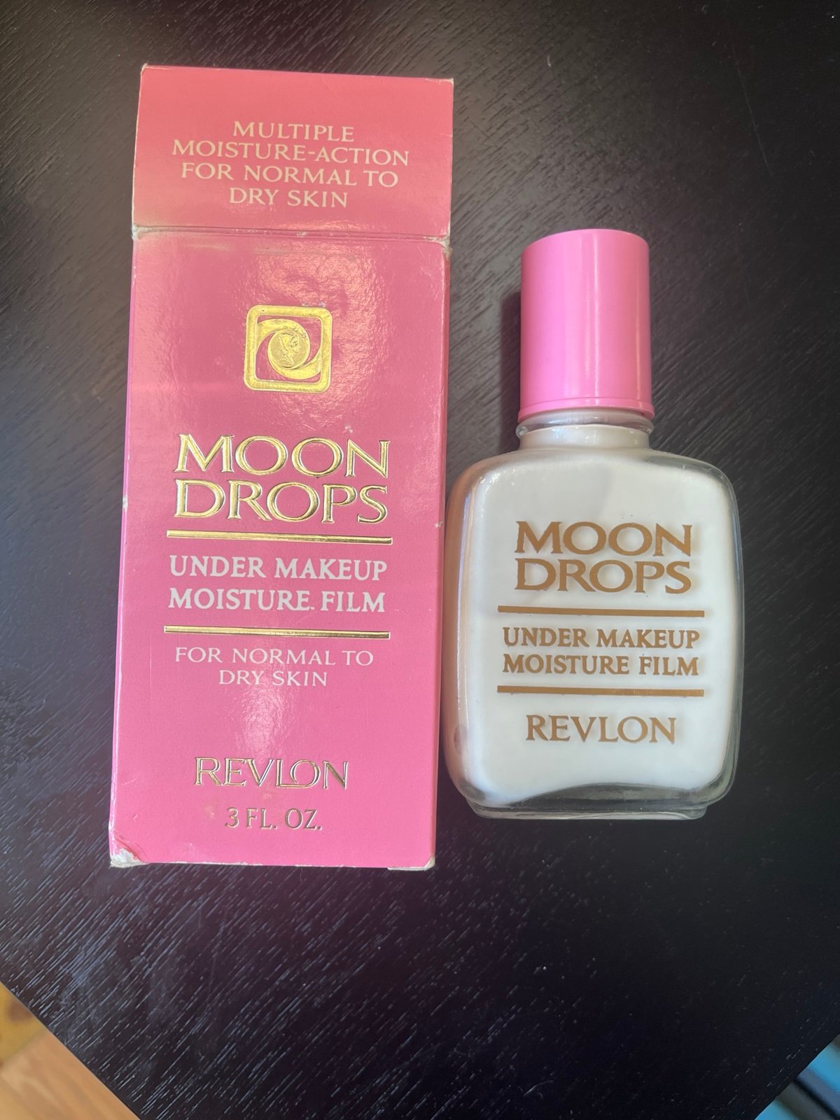 Vintage Revlon Moon Drops under makeup moisture film 3 fl oz HTF Discontinued