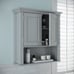 Bathroom Wall Mount Storage Medicine Cabinet with Shelf - Gray