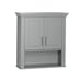Bathroom Wall Mount Storage Medicine Cabinet with Shelf - Gray