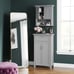 Bathroom Wall Mount Storage Medicine Cabinet with Shelf - Gray