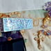 Amethyst Purple AB Czech Crystal Rosary with Mother of Pearl Trinket Box Cranes