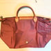 Longchamp Women’s Le Pliage Medium Top Handle Nylon Tote Plum