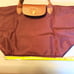 Longchamp Women’s Le Pliage Medium Top Handle Nylon Tote Plum