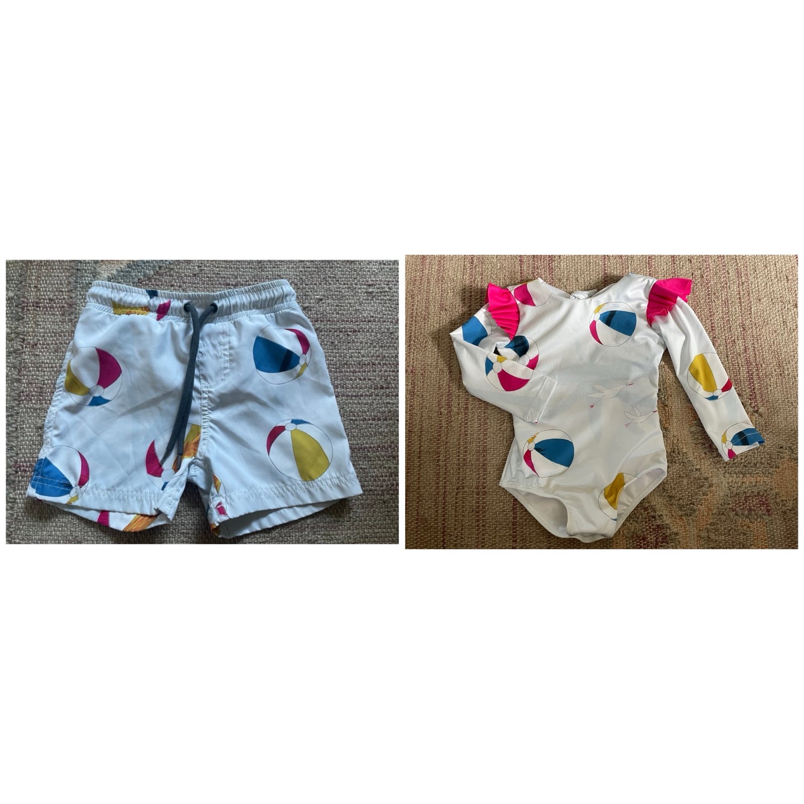 Pepita & Me baby and toddler sibling swimsuit match