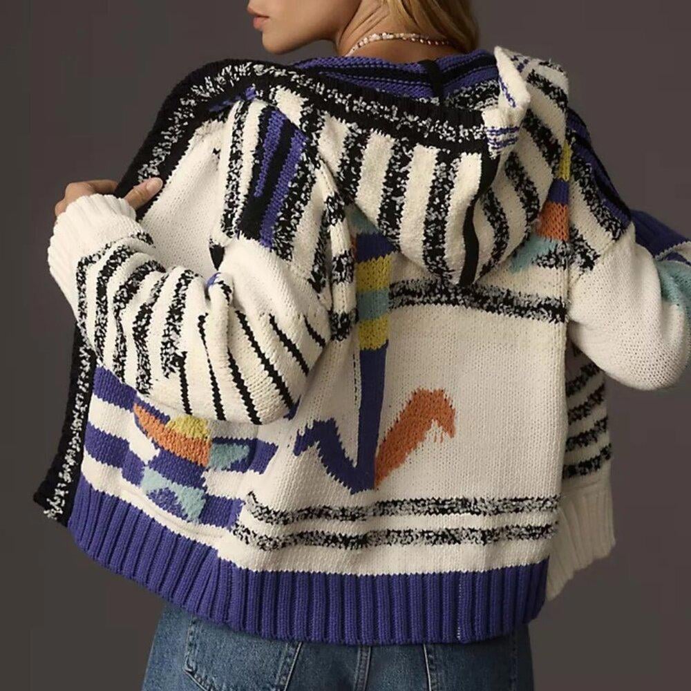 Anthropologie Anchor Cardigan Sweater