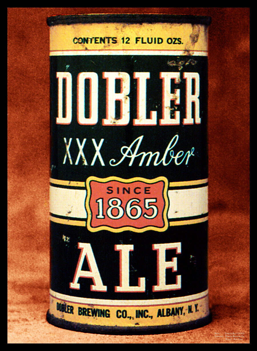 Beer Cans - Dobler Ale (1953) Canvas Art Poster 18 x 24