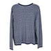 Talbots Button Front Cardigan Sweater Blue/White Size XL NWT