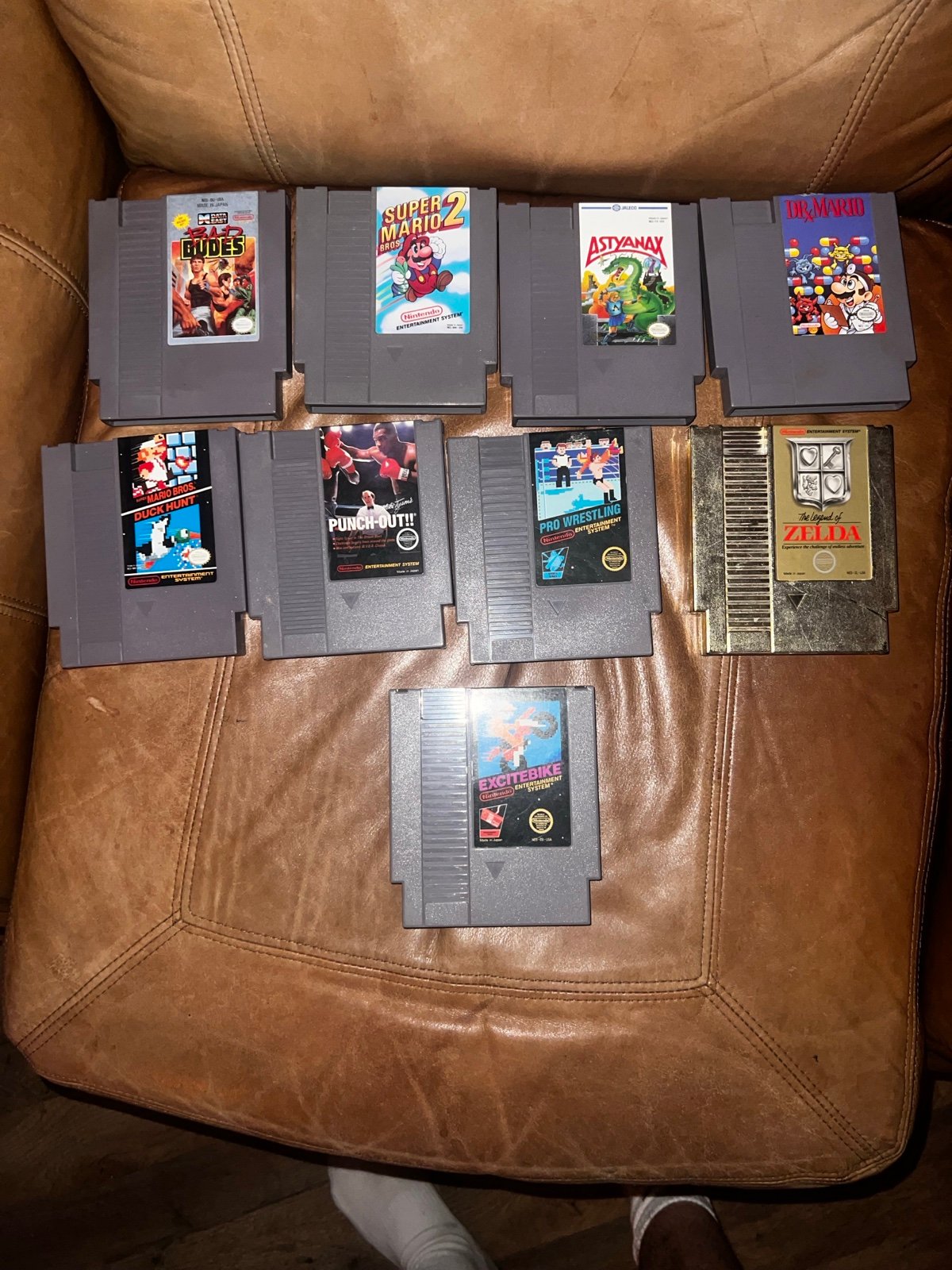 Nintendo NES games. Lot of 9 Dr Mario, super Mario/duckhunt, super Mario bros 2,