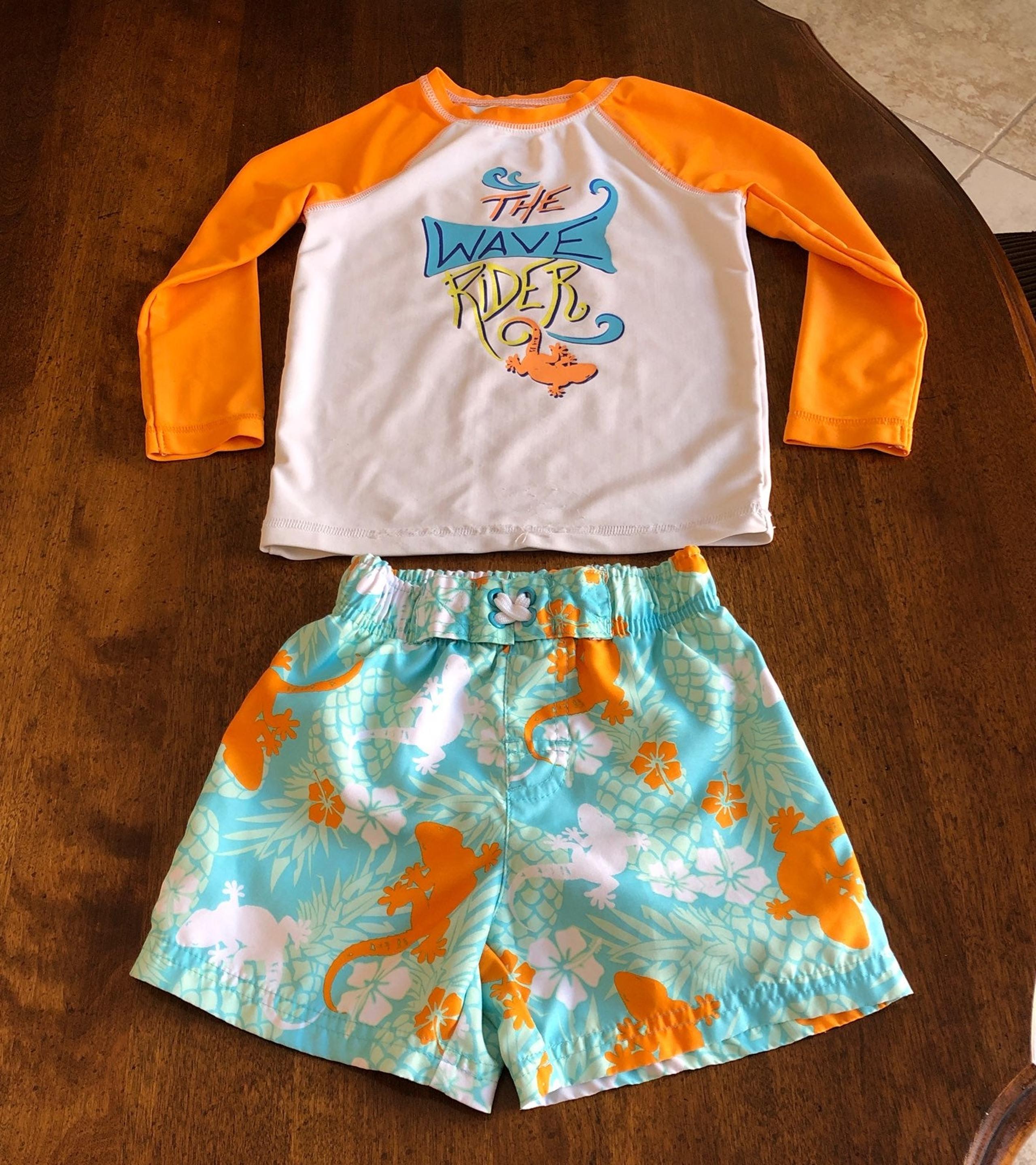 Toddler Swim Suit (Rash Guard and Shorts