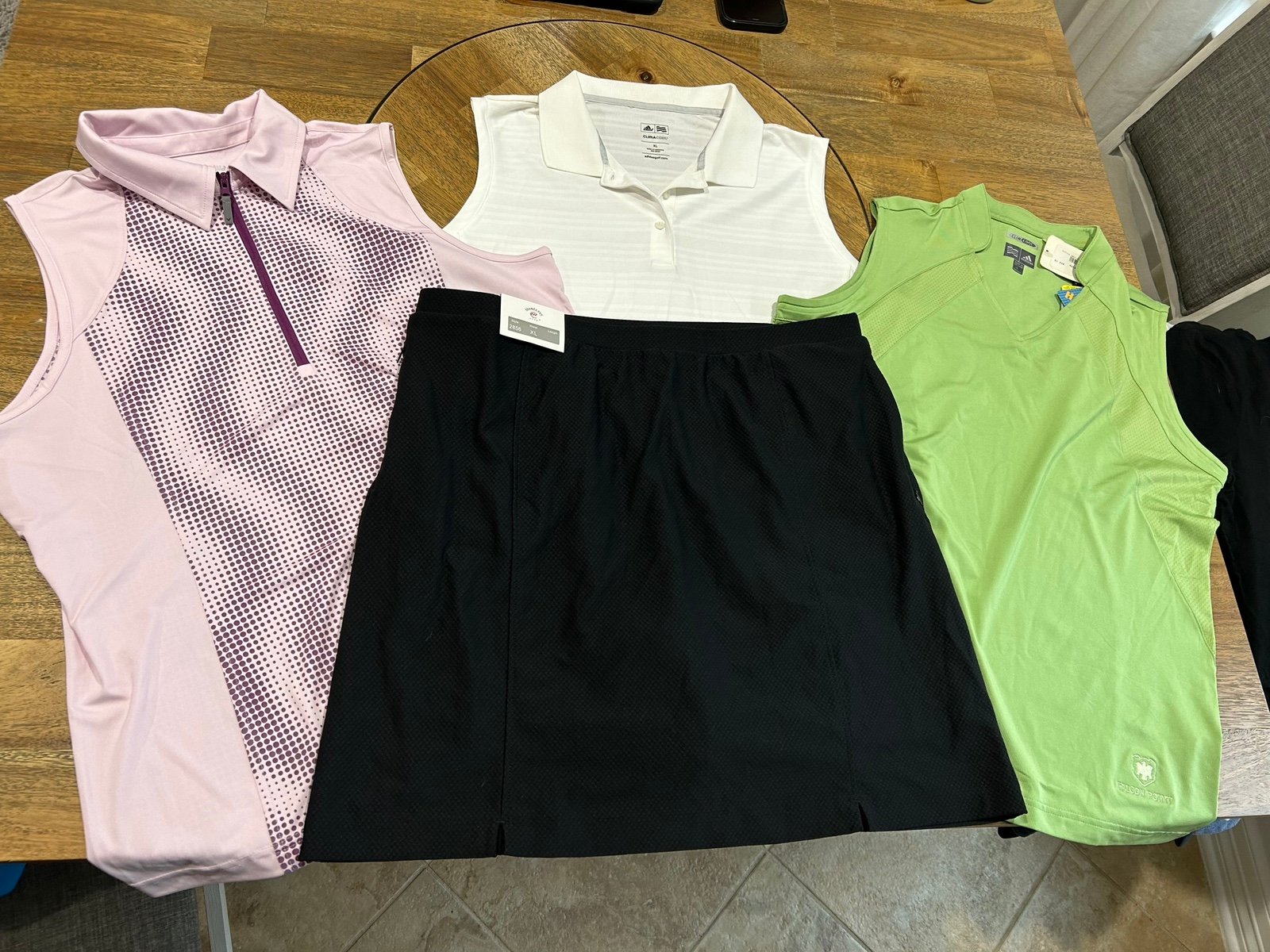 Ladies Golf/Tennis Bundle L/XL - Shirts & Skirt - New