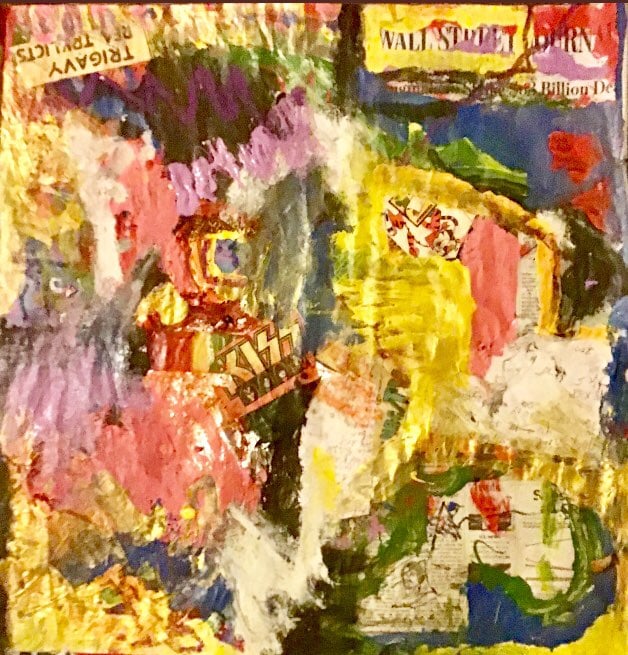 1.5FT Acrylic Original Canvas Painting