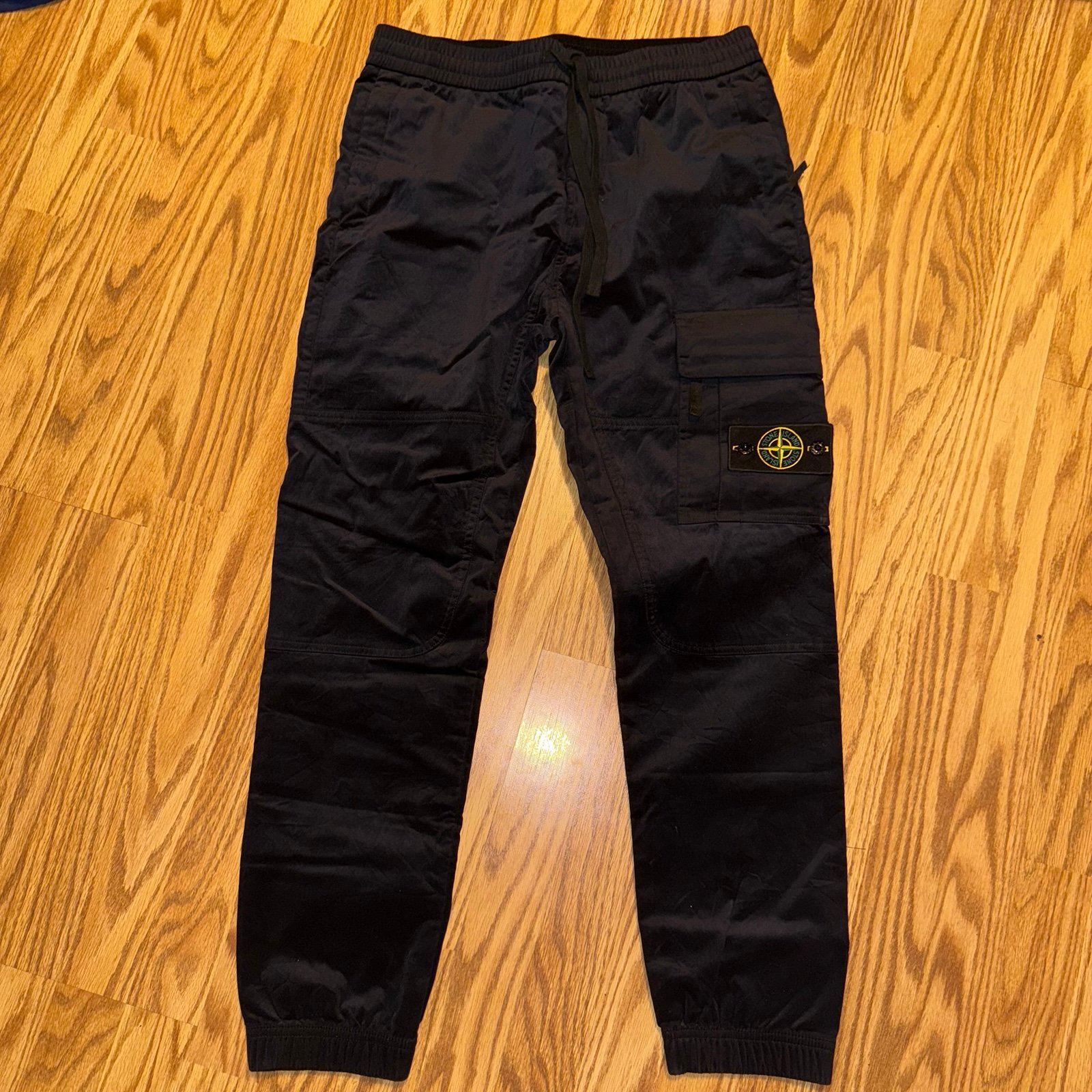 Velure velvet type material jogger pants stone island